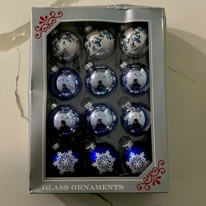 Set of 12 Small Ball Ornaments for Xmas Tree
